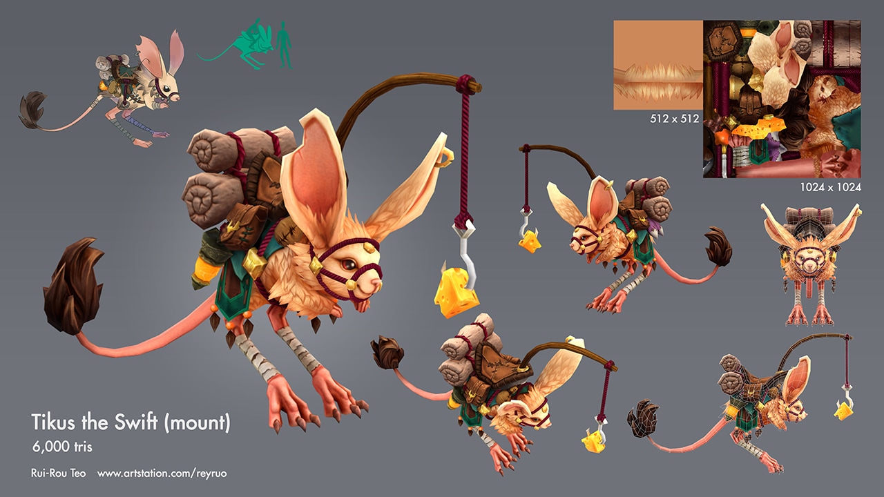 Tikus the Swift (mount) by Rui Rou Teo- Academy of Art