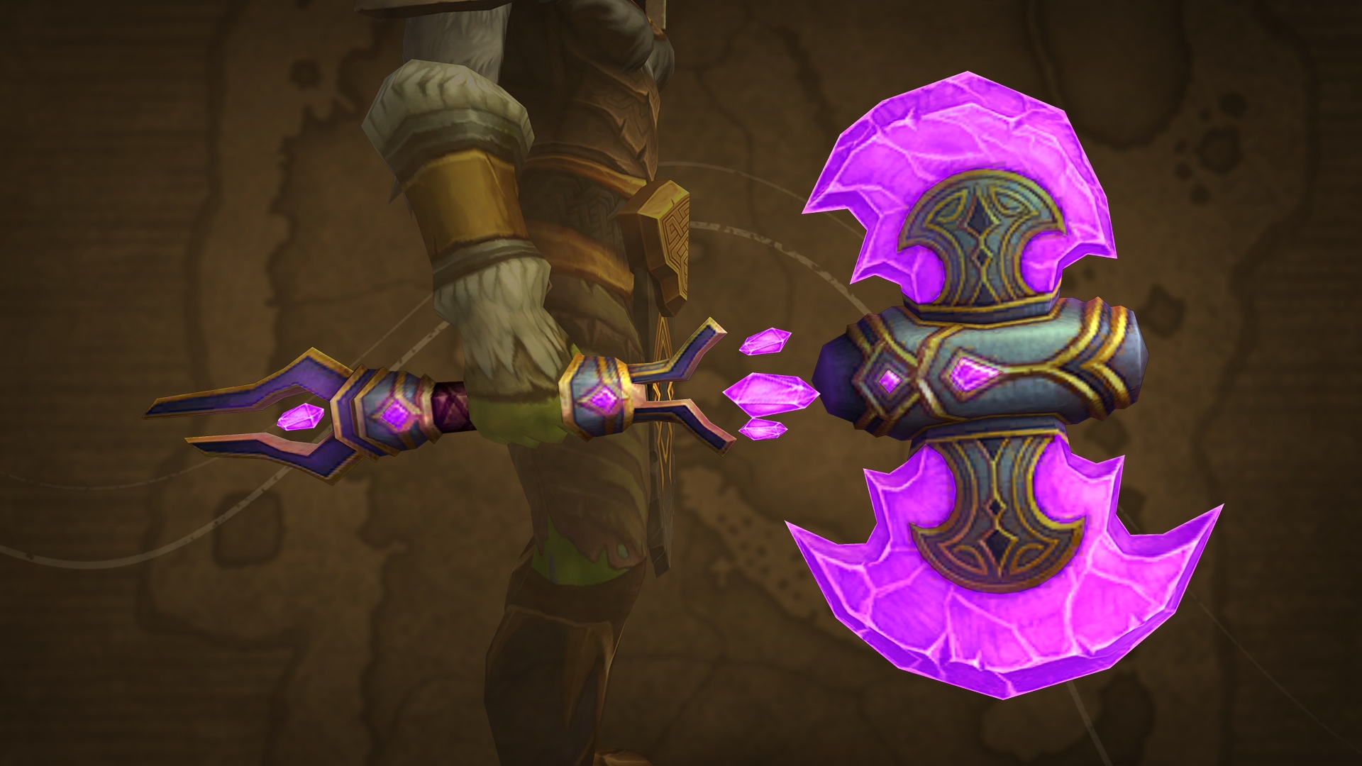 Lost Crusader's Amethyst Battleaxe