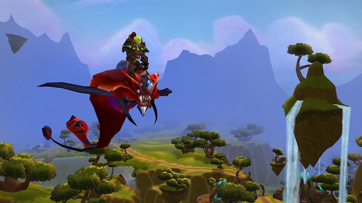 Orc on Flying Mount in Nagrand